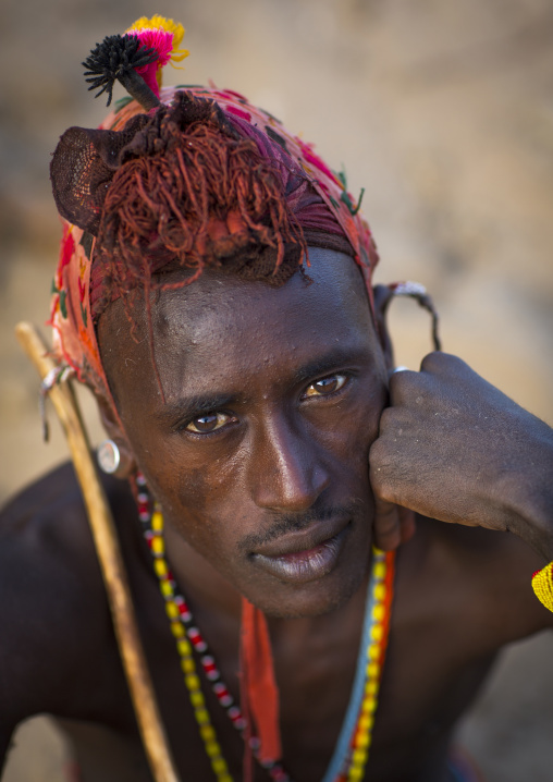Rendille tribesman, Marsabit district, Ngurunit, Kenya