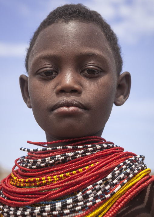 El molo tribe girl, Turkana lake, Loiyangalani, Kenya