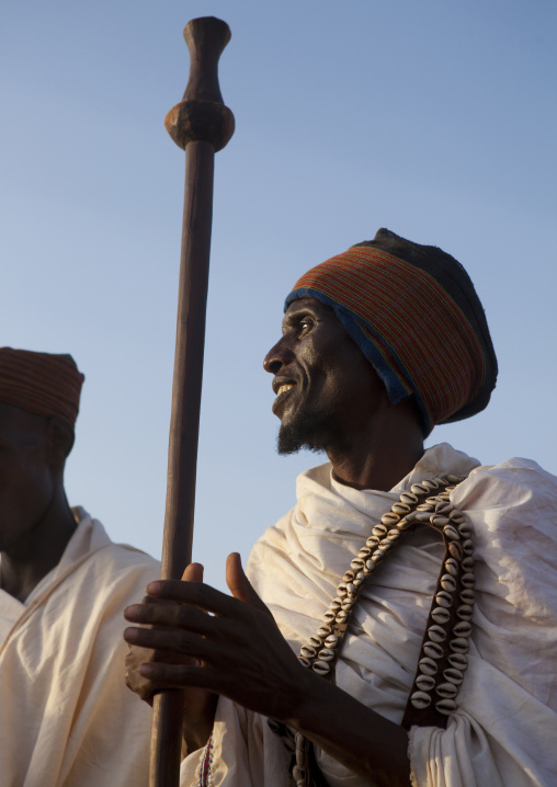 Borana elder with power stick, Turkana lake, Loiyangalani, Kenya