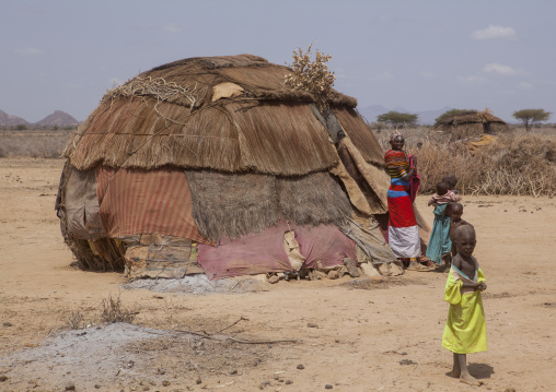 Rendille traditional hut, Marsabit district, Ngurunit, Kenya