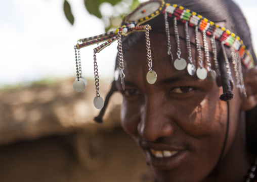 Portrait of a maasai warrior, Nakuru county, Nakuru, Kenya