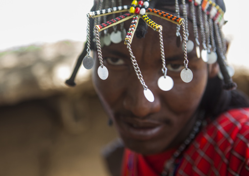 Portrait of a maasai warrior, Nakuru county, Nakuru, Kenya