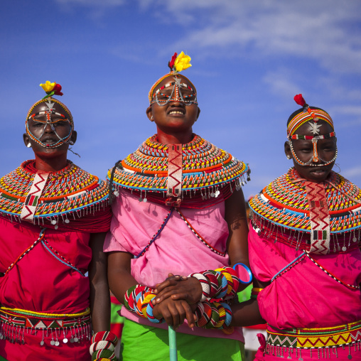 Rendille tribeswomen, Turkana lake, Loiyangalani, Kenya