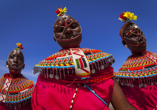 Rendille tribeswomen, Turkana lake, Loiyangalani, Kenya