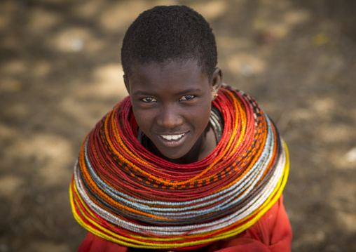 Portrait of a rendille tribeswoman, Marsabit district, Ngurunit, Kenya