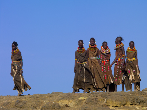 Turkana tribe women, Turkana lake, Loiyangalani, Kenya