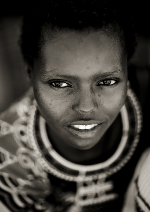 Portrait of Samburu tribe woman, Samburu County, Maralal, Kenya