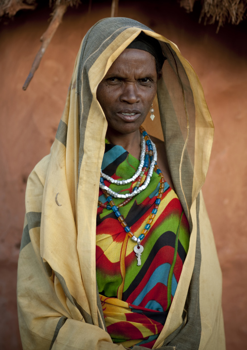 Portrait of a Borana tribe woman, Marsabit County, Marsabit, Kenya
