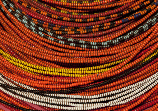 Rendille tribe beaded necklaces, Marsabit County, Marsabit, Kenya