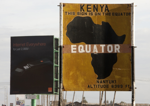 The Equator line billboard, Nakuru County, Nakuru, Kenya