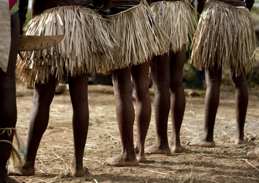 Tharaka tribe women skirts, Nairobi County, Mount Kenya, Kenya