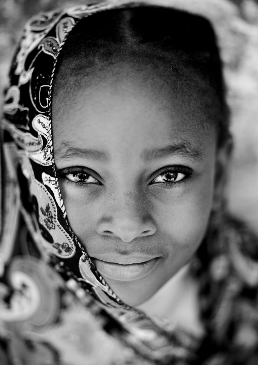 Portrait of a cute swahili girl, Lamu County, Lamu, Kenya