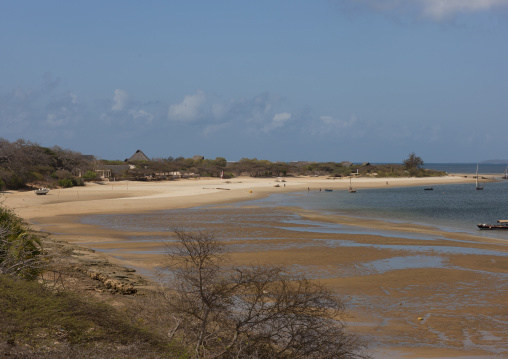 Beach at low tide, Lamu County, Manda island, Kenya