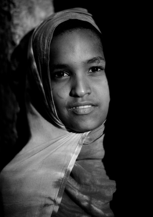 Portrait of a cute swahili girl, Lamu County, Lamu, Kenya