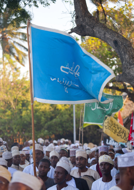 Muslim people celebrating the Maulid festival, Lamu County, Lamu, Kenya