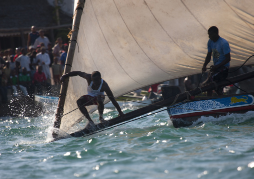 Dhow race during the Maulid festival, Lamu County, Lamu, Kenya