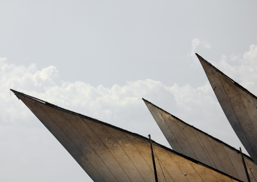 Dhow sails, Lamu County, Lamu, Kenya