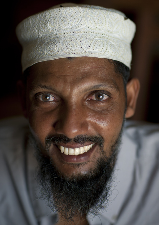 Kenyan wood carver portrait, Lamu County, Lamu, Kenya