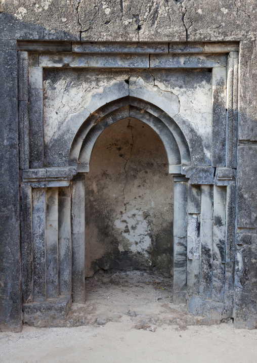 Mosque in Takwa ruins, Lamu County, Manda island, Kenya