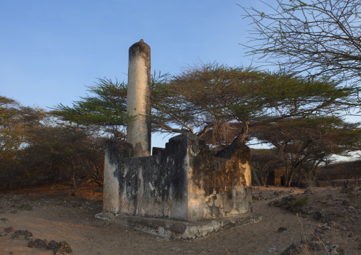 Muslim grave in Takwa ruins, Lamu County, Manda island, Kenya