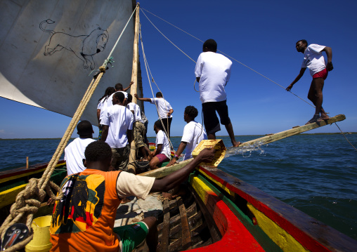 Dhow race during maulidi festival in lamu - kenya