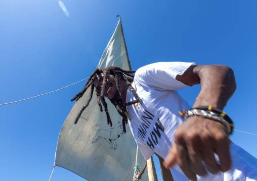 Dhow race during the Maulid festival, Lamu County, Lamu, Kenya