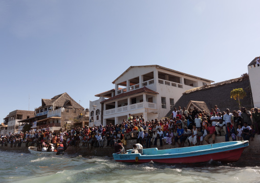 Crowd during the Maulid festival, Lamu County, Lamu, Kenya