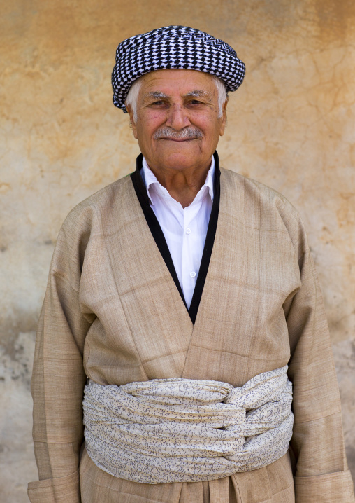 Kurdish Man In Traditional Clothing, Amedi, Kurdistan Iraq