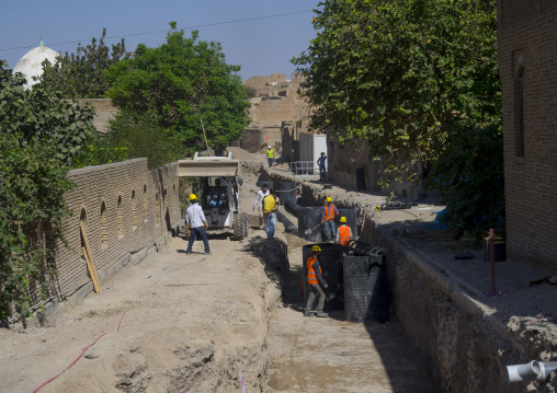 Workers Renovating The Citadel, Erbil, Kurdistan, Iraq
