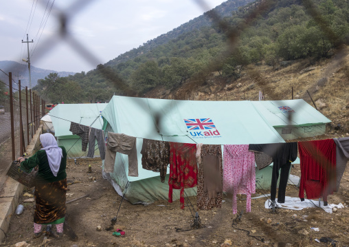Yezedi Refugees Displaced From Sinjar, Lalesh Temple, Kurdistan, Iraq