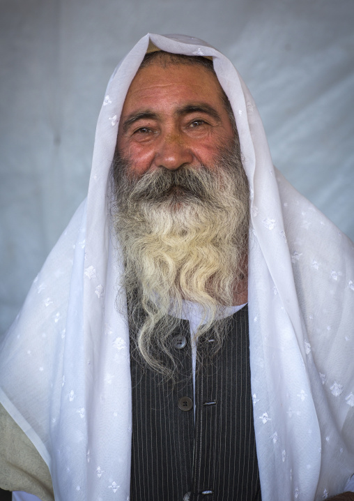 Yezidi Refugee Man Displaced From Sinjar Living In An Under Construction Building, Duhok, Kurdistan, Iraq