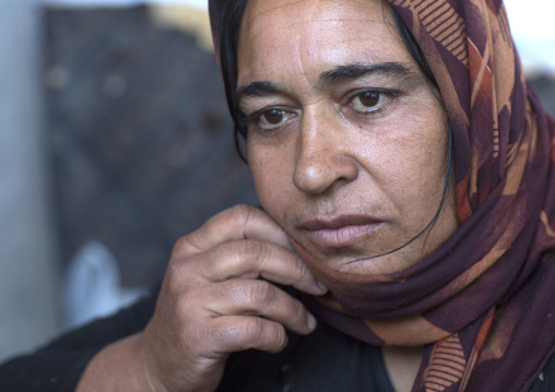 Yezidi Refugee Woman Displaced From Sinjar Who Lhas Lost Her Husband, Duhok, Kurdistan, Iraq