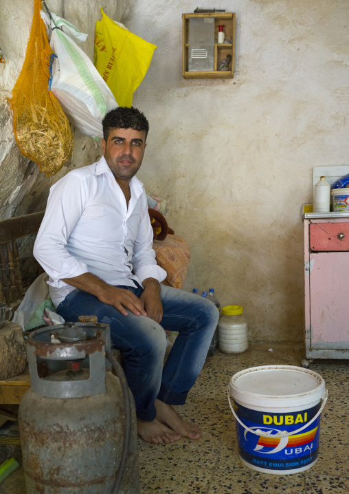 Yazidi Man In The Temple City Of Lalesh, Kurdistan, Iraq