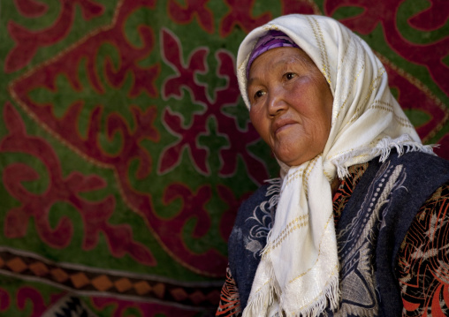 Old Veiled Woman, Kyzart River, Kyrgyzstan