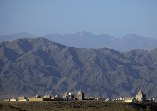 Cemetery In Front Of The Mountains, Kochkor Area, Kyrgyzstan