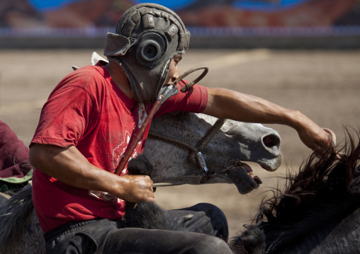 Horseman During A Horse Game On National Day, Bishkek, Kyrgyzstan