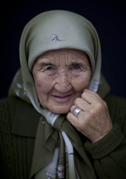 Old Veiled Woman, Bishkek, Kyrgyzstan