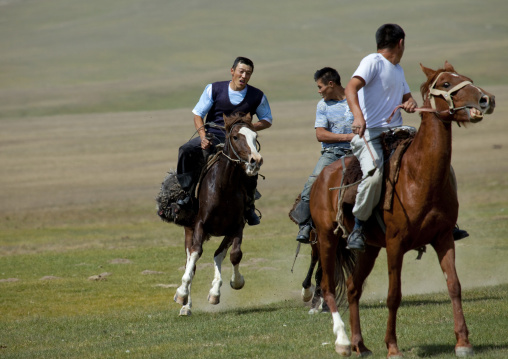 Men Playing A Horse Game, Song Kol Lake Area, Kyrgyzstan