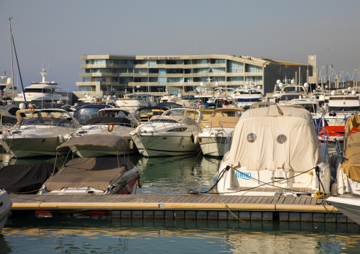 Harbor in marina yacht club, Beirut Governorate, Beirut, Lebanon