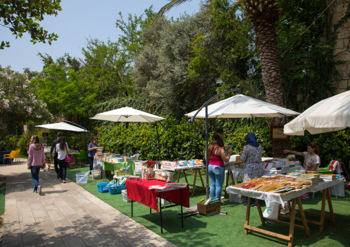 Book fair in the old town, Mount Lebanon Governorate, Byblos, Lebanon