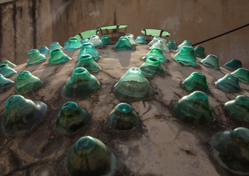 Ezzeddine hamam domed roof with glasses to allow the light to enter into the bath rooms, North Governorate, Tripoli, Lebanon