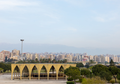 The lebanese pavillon at the Rachid Karami international exhibition center designed by brazilian architect Oscar Niemeyer, North Governorate, Tripoli, Lebanon