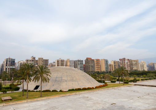 The experimental theater at the Rachid Karami international exhibition center designed by brazilian architect Oscar Niemeyer, North Governorate, Tripoli, Lebanon