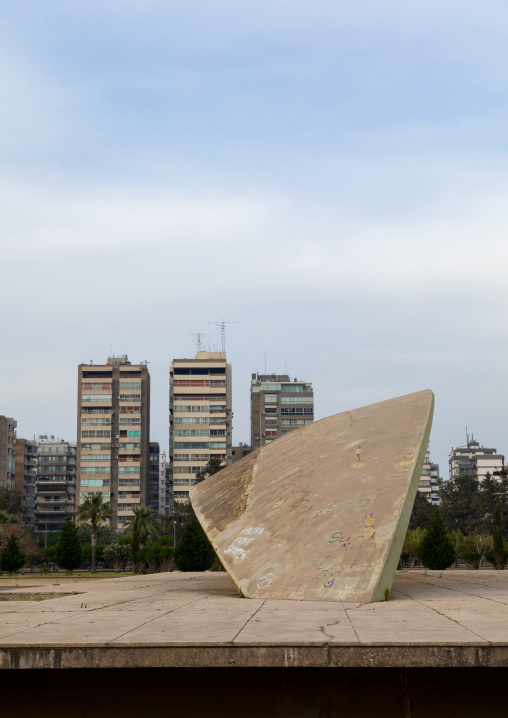 The experimental theatre in the Rachid Karami international exhibition center designed by brazilian architect Oscar Niemeyer, North Governorate, Tripoli, Lebanon