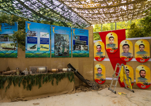 War museum operated by Hezbollah called the tourist landmark of the resistance or museum for resistance tourism, Nabatiyeh Governorate, Mleeta, Lebanon