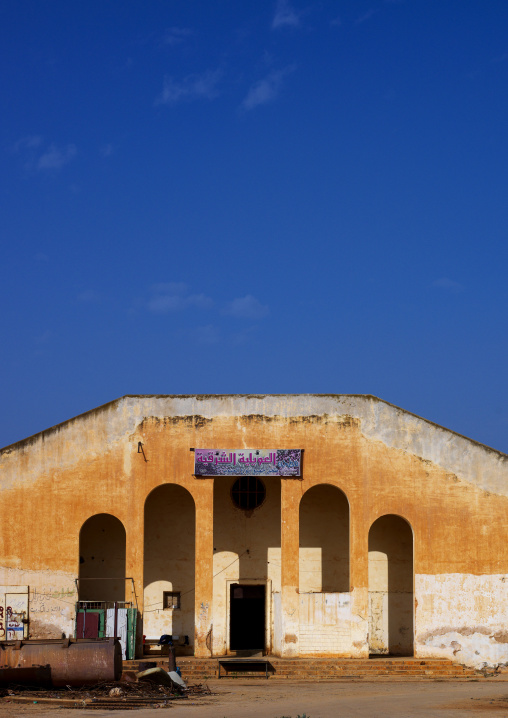 Old italian market building, Cyrenaica, El Awelya, Libya