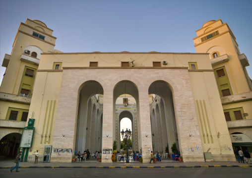 Building from the italian settlement in algeria square, Tripolitania, Tripoli, Libya
