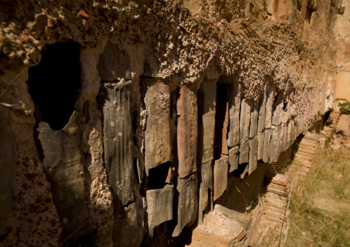 Hadrianic bath-house remains in leptis magna, Tripolitania, Khoms, Libya