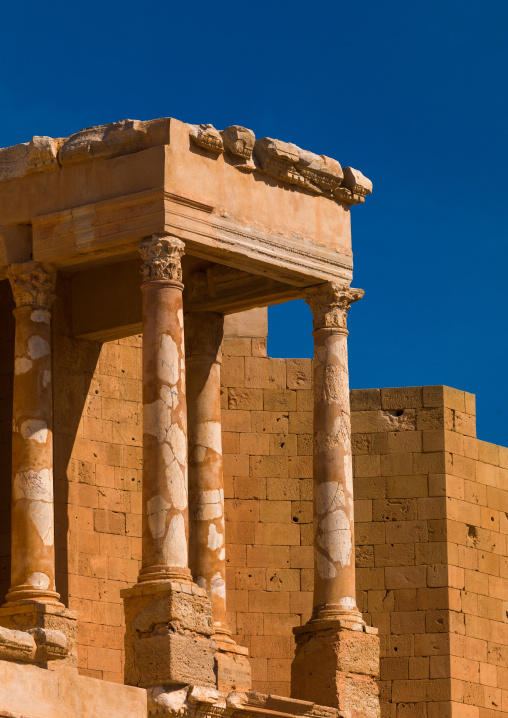 Theatre in ancient roman city, Tripolitania, Sabratha, Libya