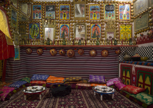 Traditional berber house decoration in the old town, Tripolitania, Ghadames, Libya